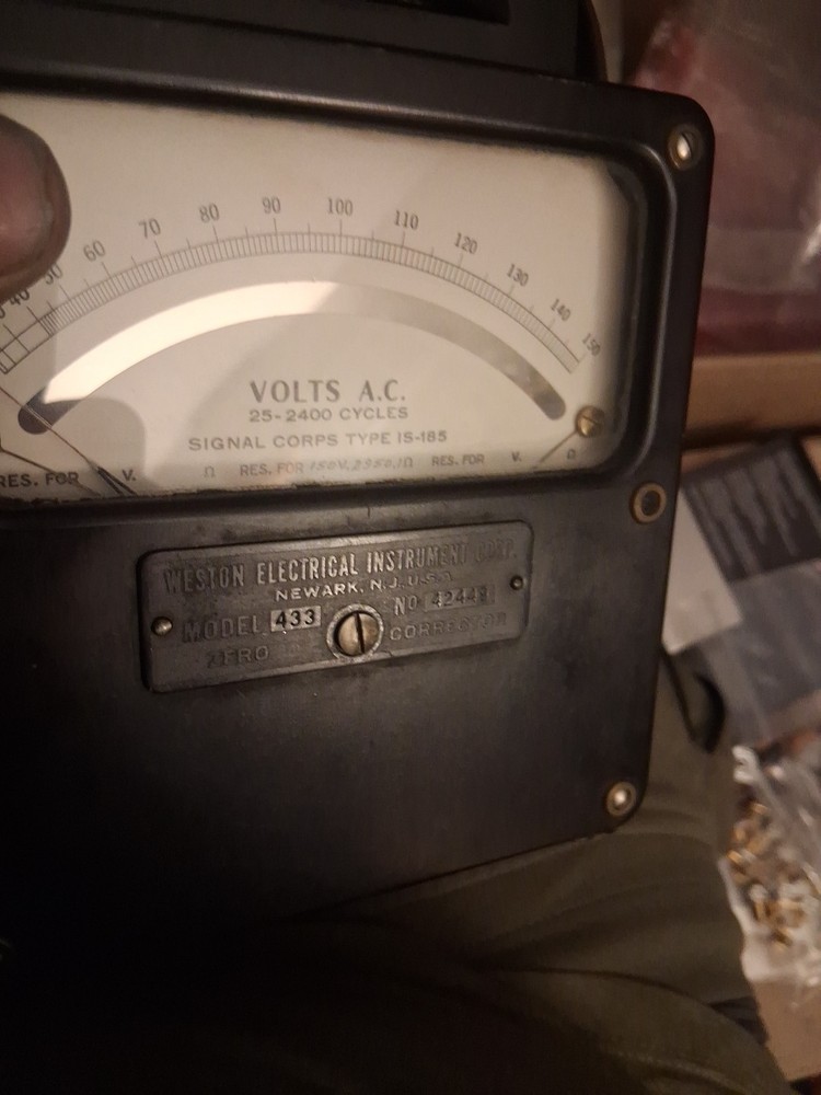 Weston Electrical Instrument Corp Model 433 No.42449 Zero Corrector.