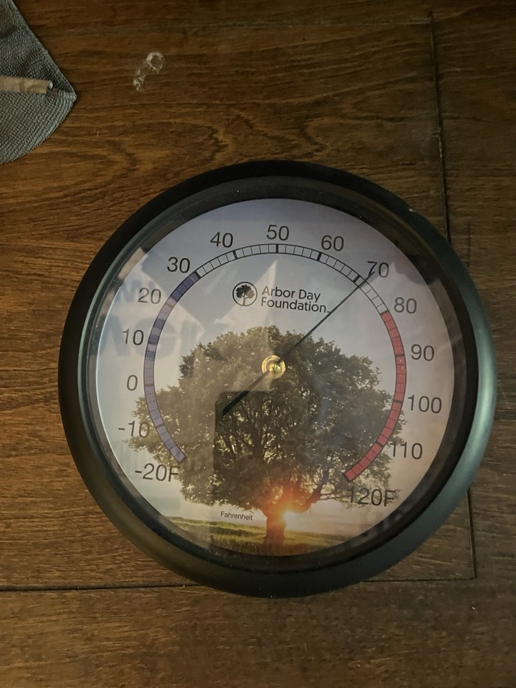 Arbor Day Foundation Outside/inside Wall Thermometer