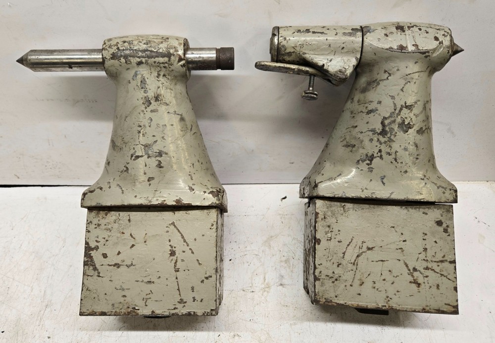 Cincinnati No 2 Tool & Cutter Grinder Tooling, Tailstock Centers w/ 4" Risers