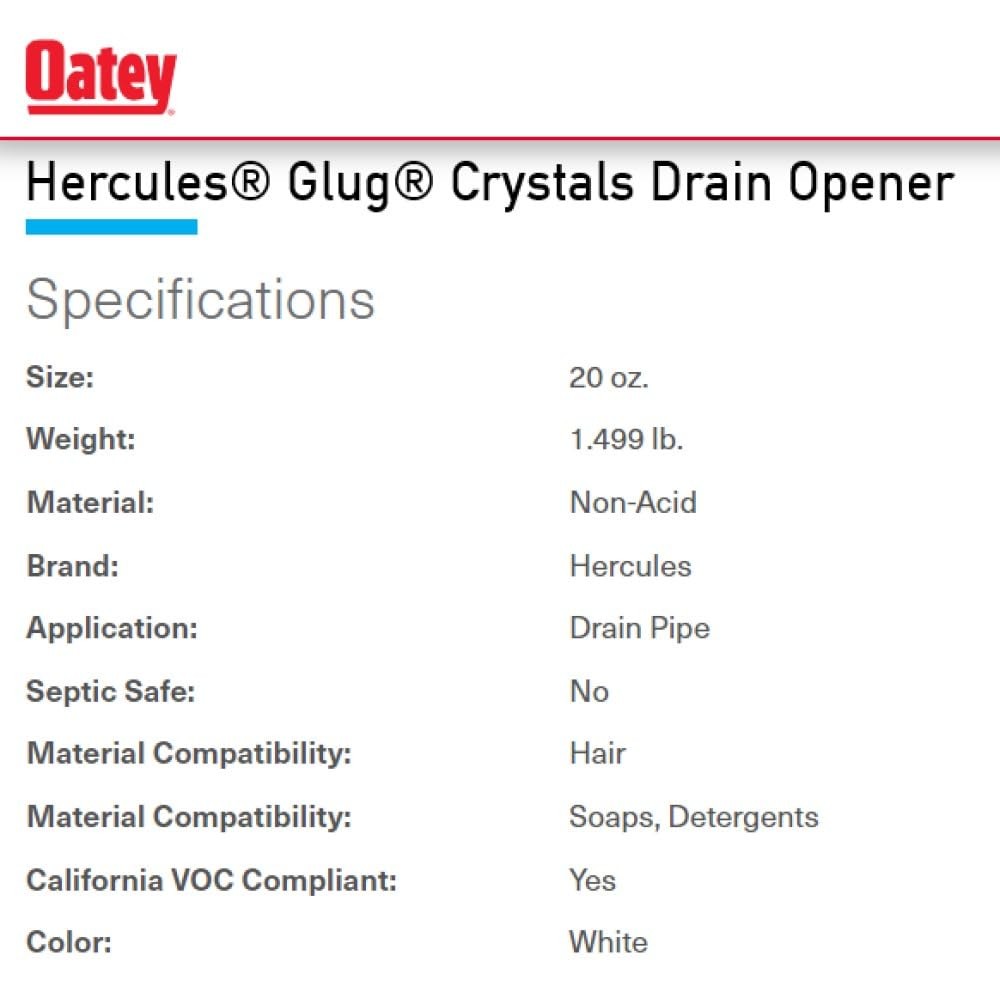 GLUG DRAIN OPENER 20OZ