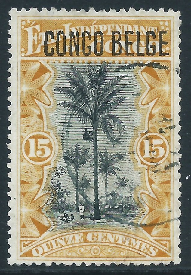 Belgian Congo, Sc #33, 15c Used