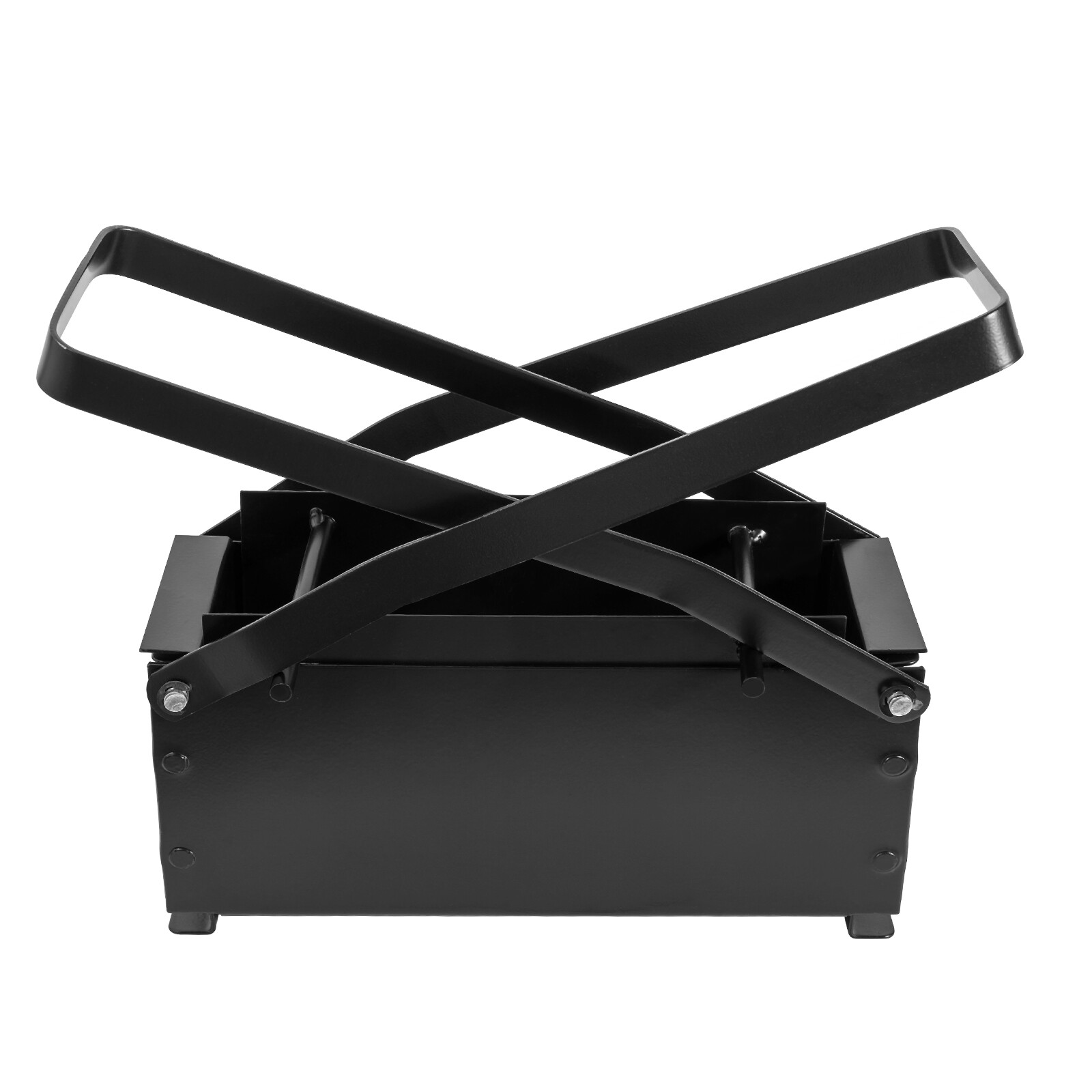 Paper Log Briquette Maker Steel Black and Red Manual Press Machine for Fire Sove