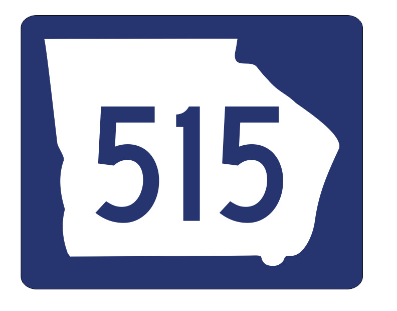 Georgia State Route 515 Sticker Decal