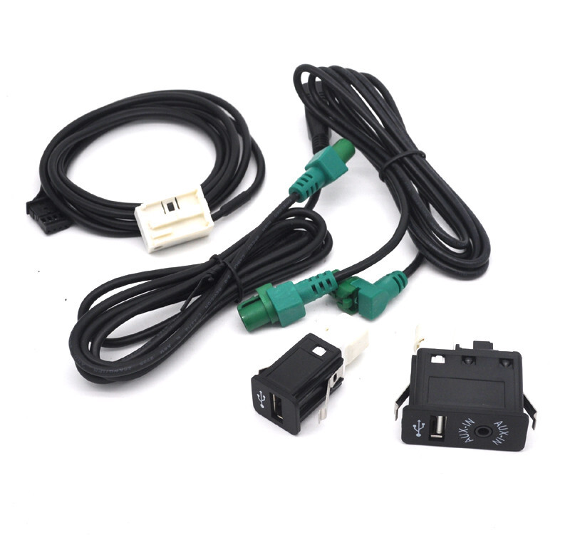 Retrofit Glovebox console usb aux socket cable For BMW E60 E61 E63 F30 E90 F56