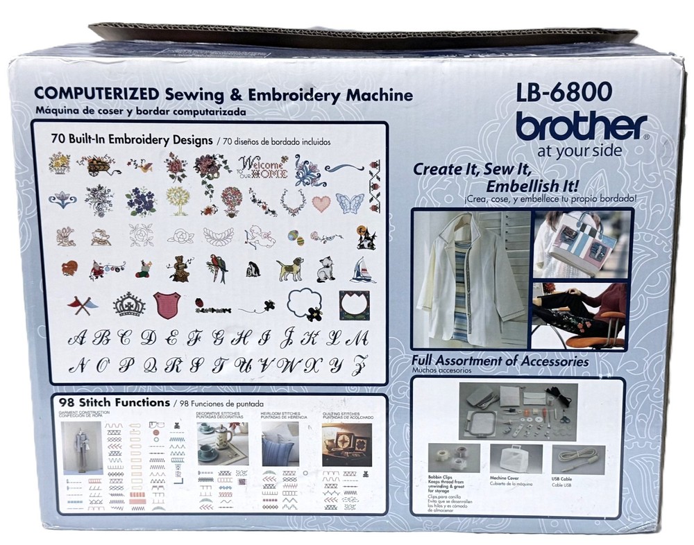 New Brother LB-6800 Computerized Sewing & Embroidery Machine