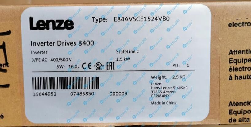 1PCS New LENZE inverter E84AVSCE1524VB0