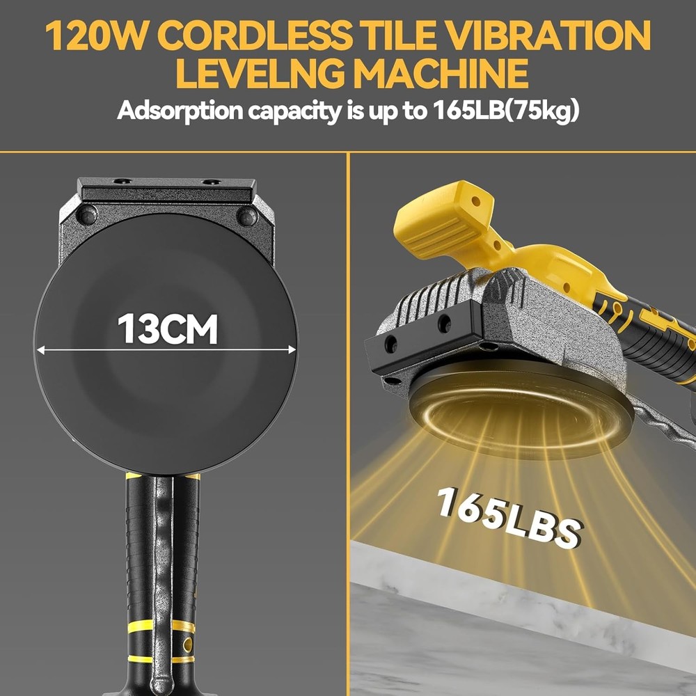 Tile Vibration Tool for Dewalt 20V Battery, Cordless Tile Leveling Machine