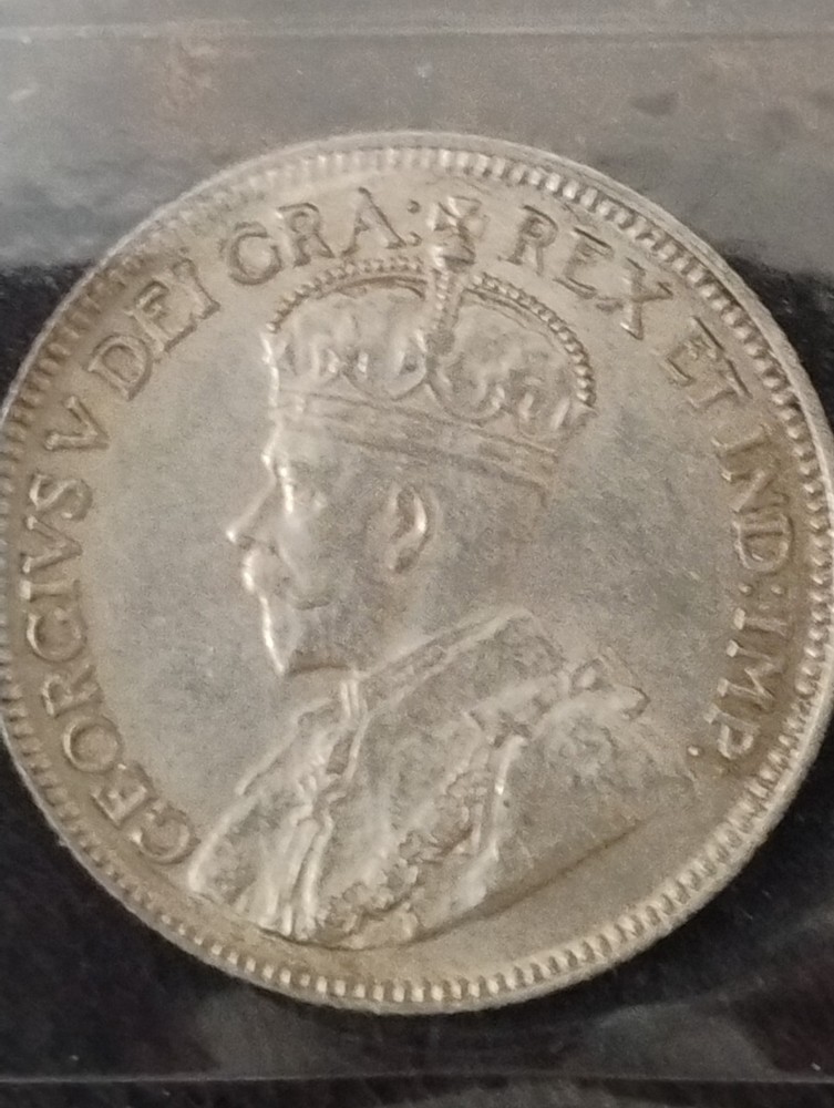 1929 Canadian 25 cent MS 62