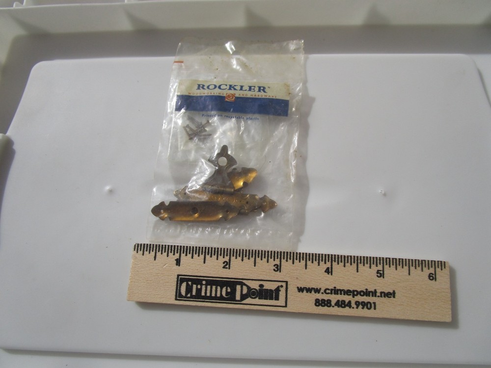 Rockler Brass decorative keepsake box catch or clasp