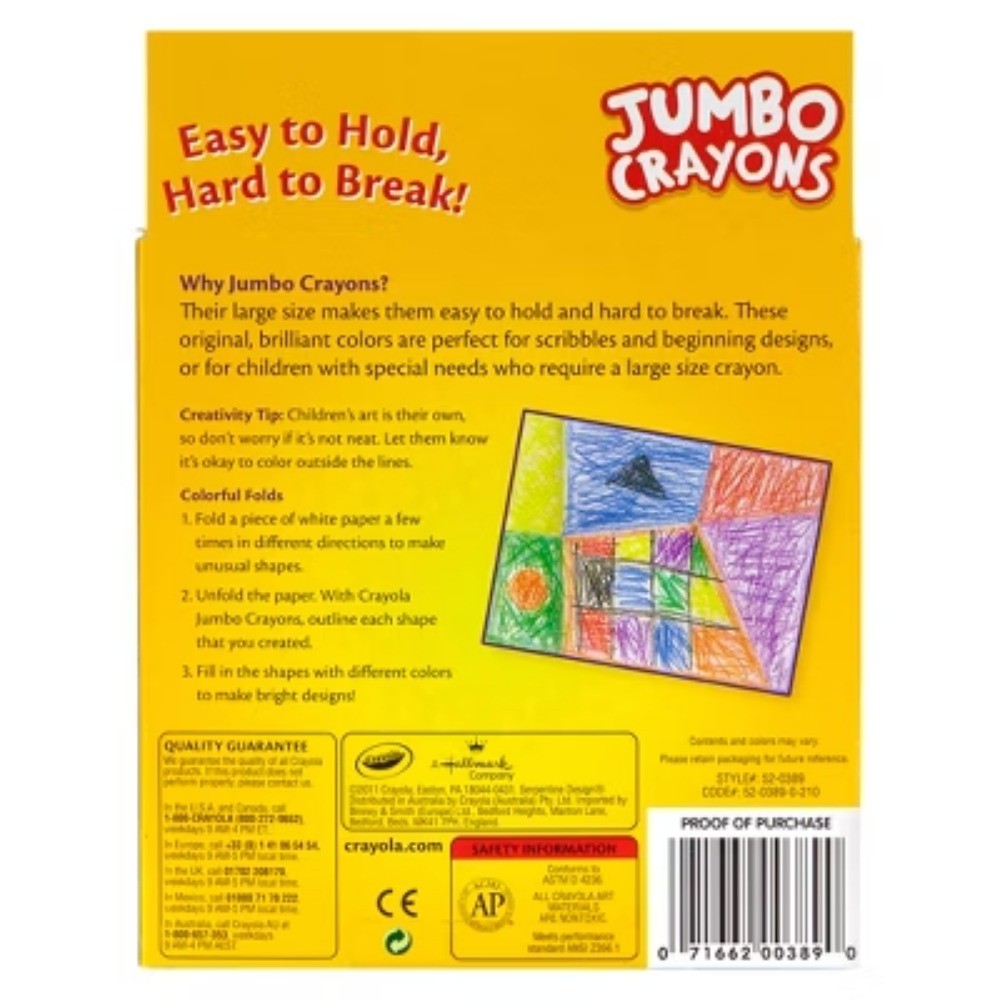 Crayola 8ct Jumbo Crayons