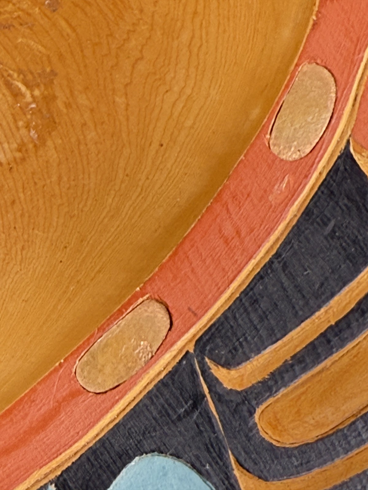 Vintage Northwest Coast Tlingit Carved Cedar Grease Bowl First Nations 11"