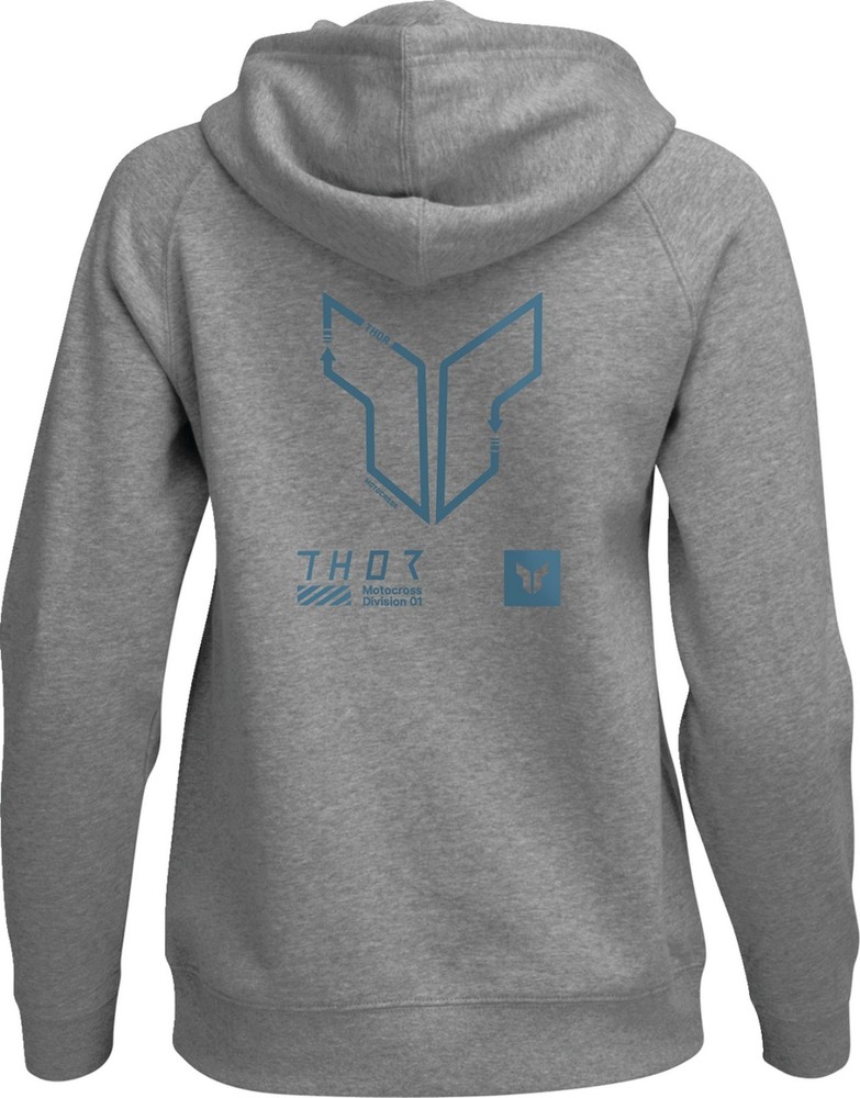 Thor Trax Womens Pullover Hoody Heather Gray