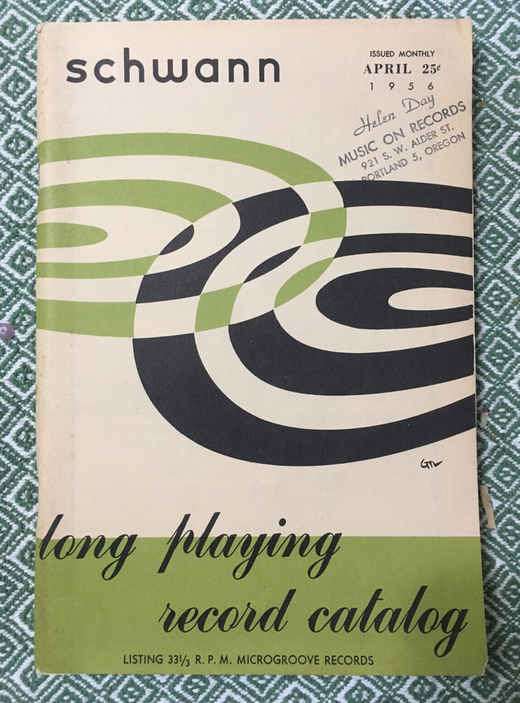 Schwann Long Playing Record Catalog. May, 1960 issue