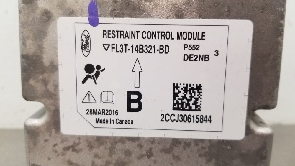 16 FORD F150 SRS CONTROL MODULE FL3T14B321BD
