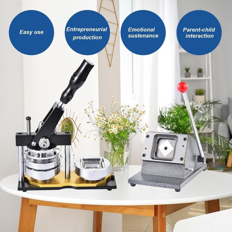 2X2" Square Fridge Magnet Maker Machine Photo Magnet Making KIT Button Maker