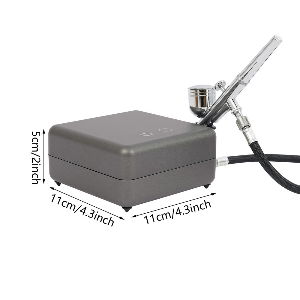 Airbrushing Tool Kit High Pressure Air Brush Tools With Air Compressor Gray
