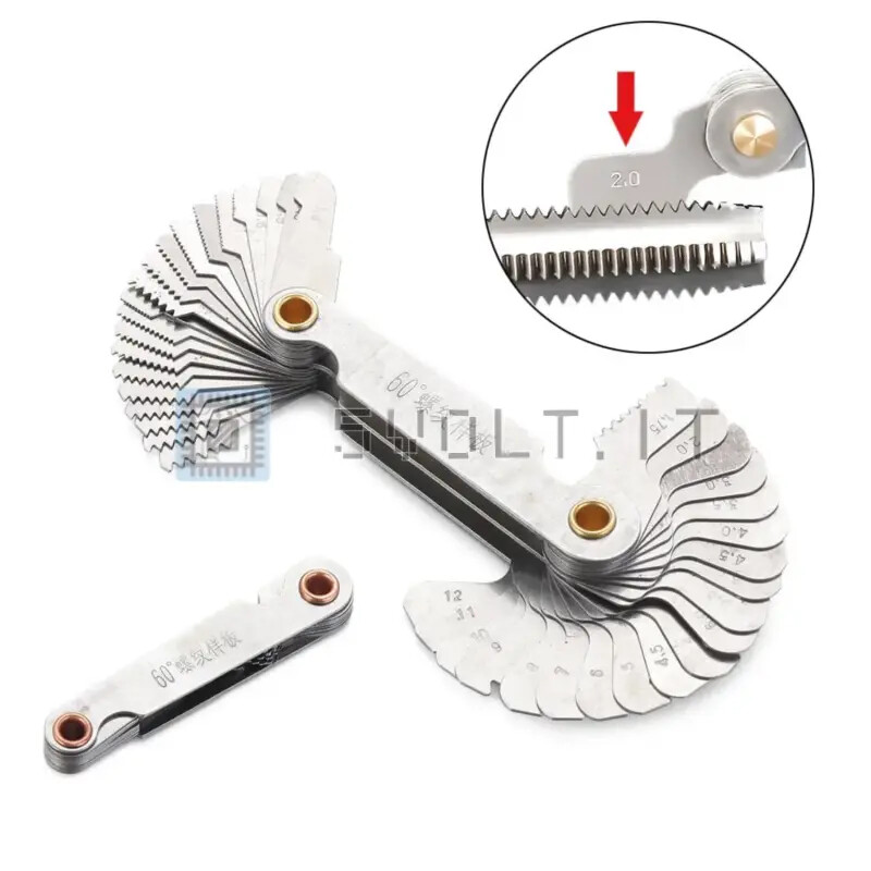 Metric Inch Thread Meter 60 Degree Screw Step