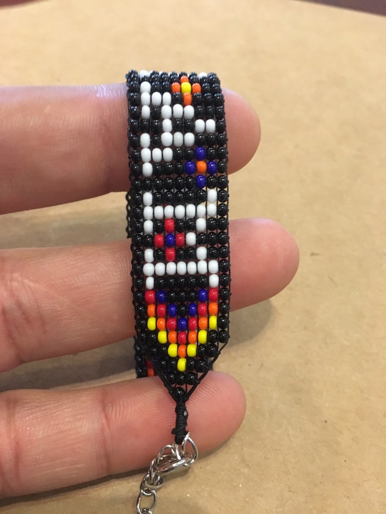 Model #A105, Czech Hand Beaded Bracelet.
