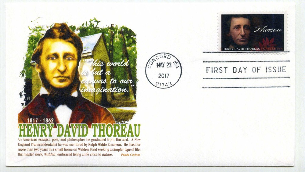 5202 Henry David Thoreau, Panda Cachets, FDC