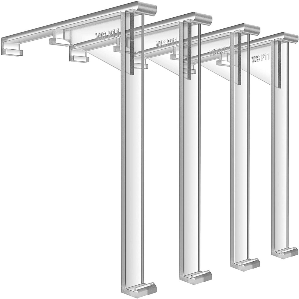4 Pieces Valance Clips Vertical Blind Clear Valance Clip Bracket Vertical Blind
