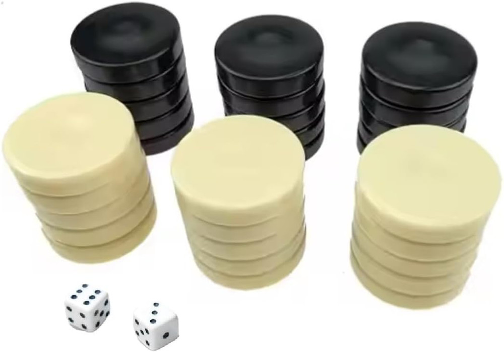 30 Pieces Backgammon Checkers Replacement Set Checker Board Games Playing Game C