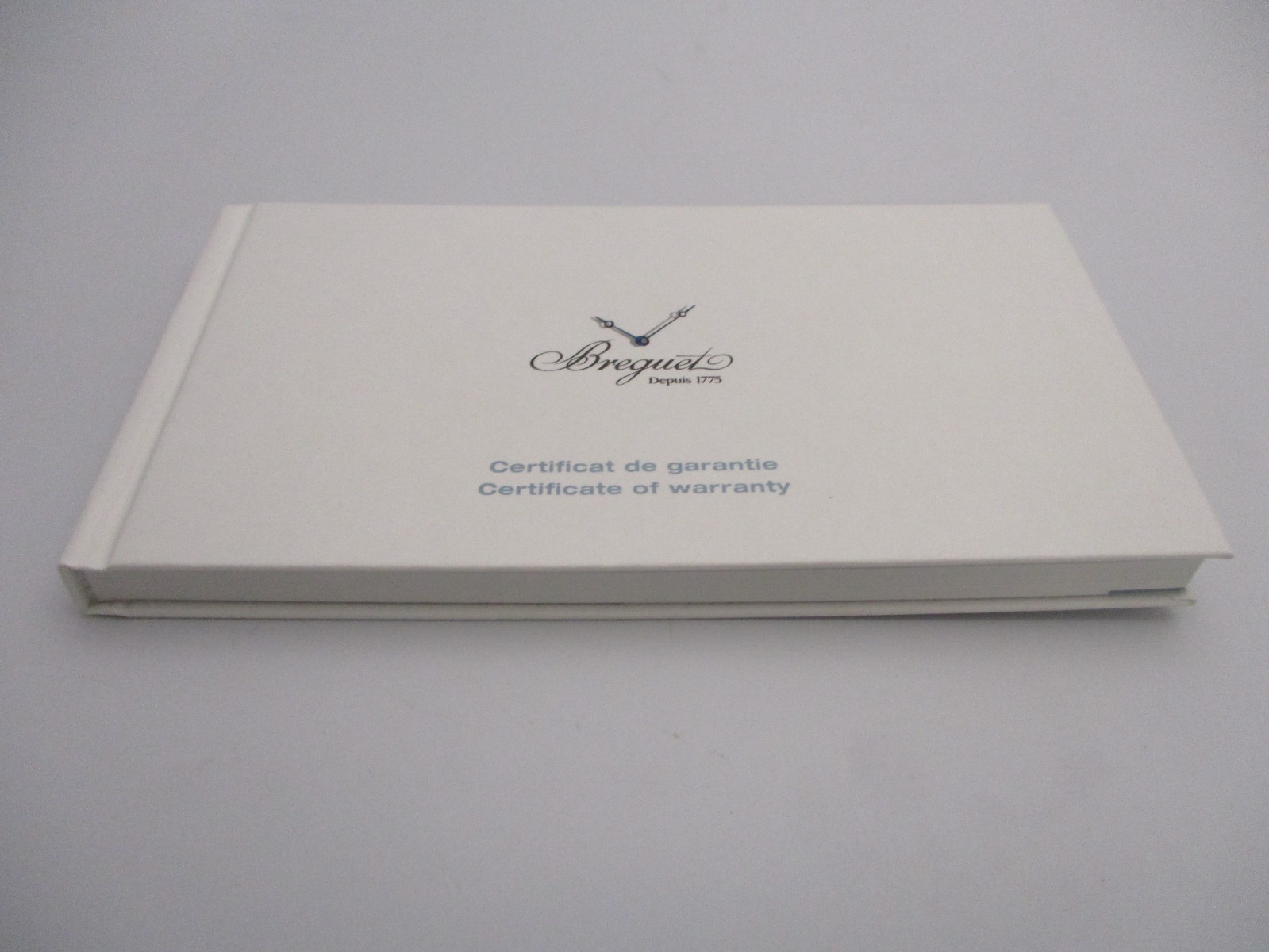 Authentic Breguet Swiss Watch Certificate of Guarantee Warranty Inside of Book