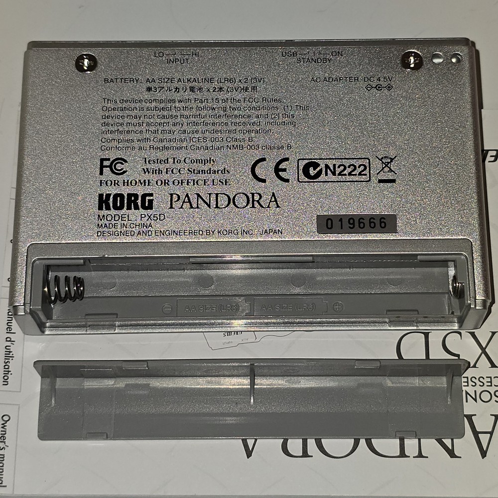 Korg Pandora PX5D Personal Multi Effects Processor Works Great NICE
