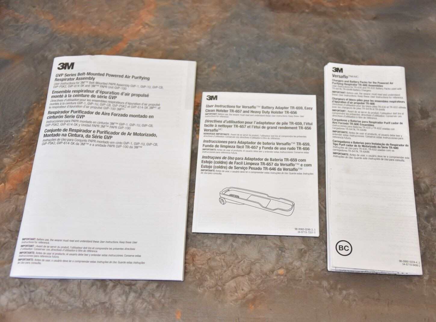 3M Versaflo GVP Powered Respirator Accessory Kit Battery Adapter TR-640 659 600