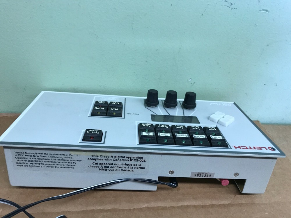 LEITCH FR-6804-1 DSK CONTROL PANEL WITH POWER SUPPLY