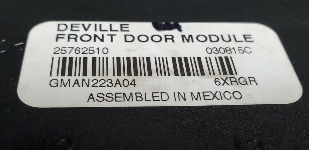 2004-2005 Cadillac Deville Front Door Control Module 25762510 OEM