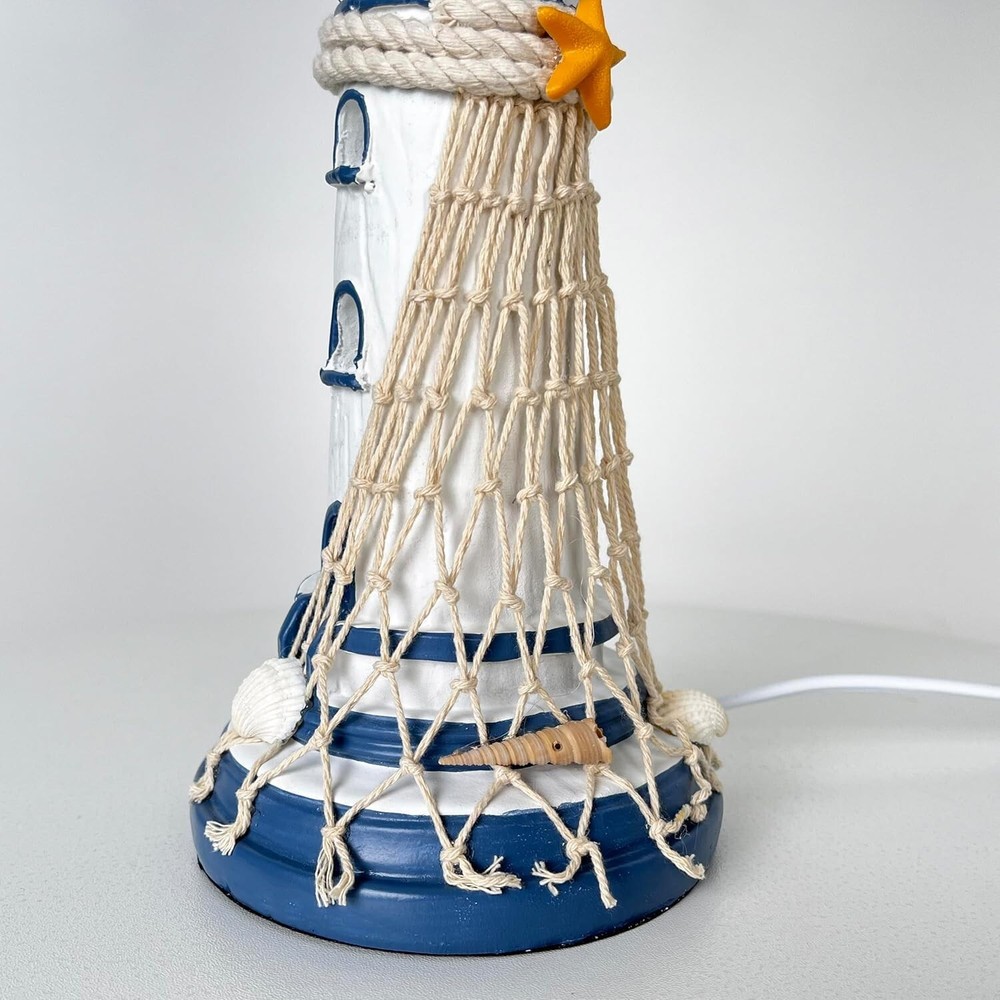 Aeyee Modern Table Lamp Beach House Decor, Small Bedside