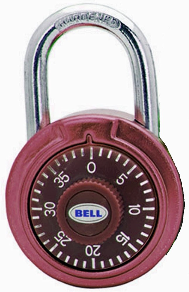 Bell Armory 100 Combination Padlock - Red