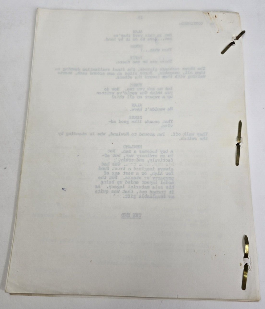 THE NEXT STEP BEYOND / Christopher Lofton 1978 TV Script, John Newland "Legacy"
