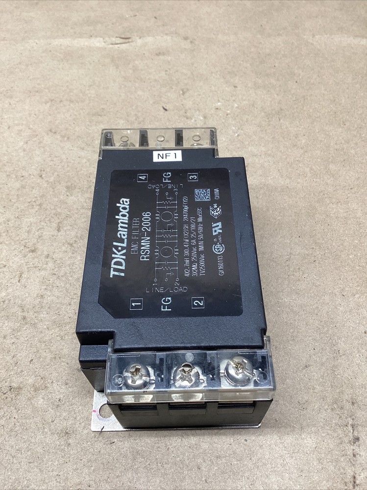 TDK-Lambda RSMN-2006 Power Line EMC Filter Used #717M10FML