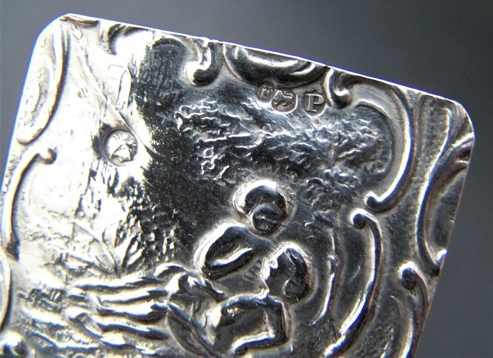 PRE-1888 SOLID SILVER HANAU MINIATURE SWING HANDLE BASKET .930 GRADE SILVER