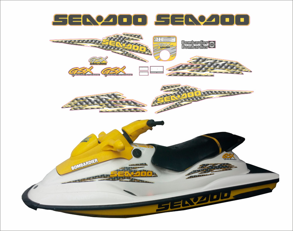 SEADOO GSX 1999-2000 Graphics / Decal / Sticker Kit