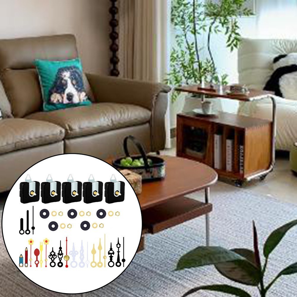 Quartz Clock Movement Replacement Kit Battery Powered Silent Operation