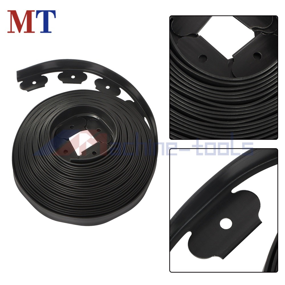 60FT Easy Flex L-Shaped No-Dig Landscape Edging 1.5" With 24 Anchoring Spikes