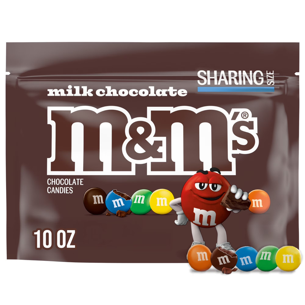 M&M’s Milk Chocolate Candy, Sharing Size – 10 oz Bag