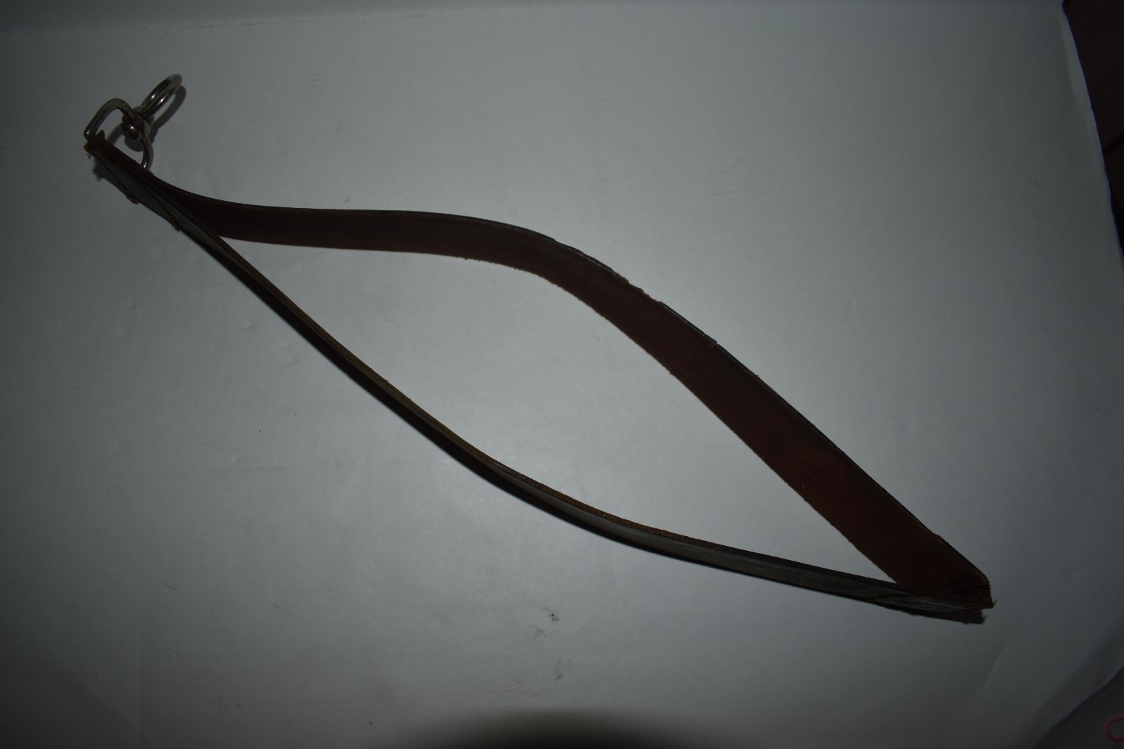 Antique U.S. CAVALRY WWI-era Gem Straight Razor LEATHER STROP Army & Navy 18.5"L