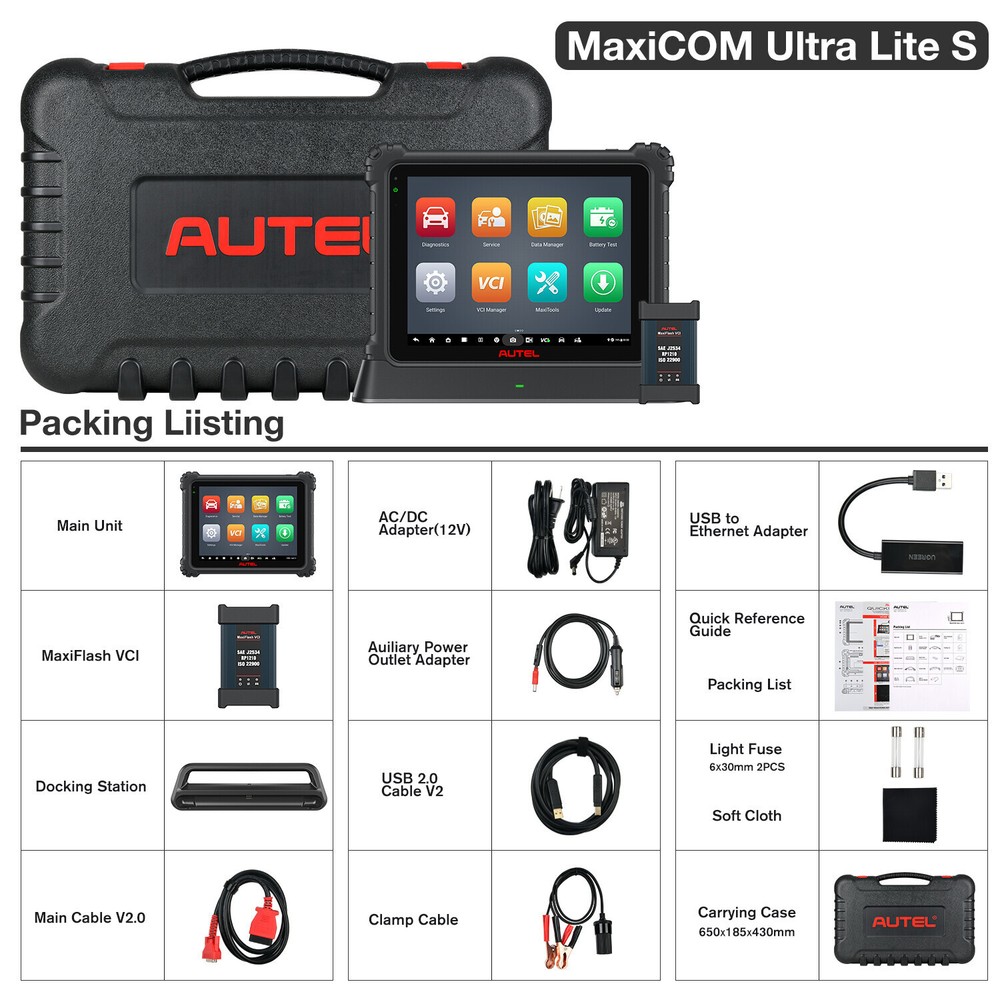Autel MaxiSys ULTRA Lite 2-Year Update Diagnostic Scanner Programming +40+ Reset
