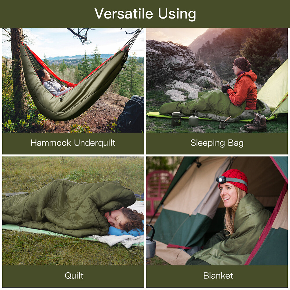 440lbs 1/2 Person Camping Hammock Tent Hanging Sleeping Bed with Mosquito Net US