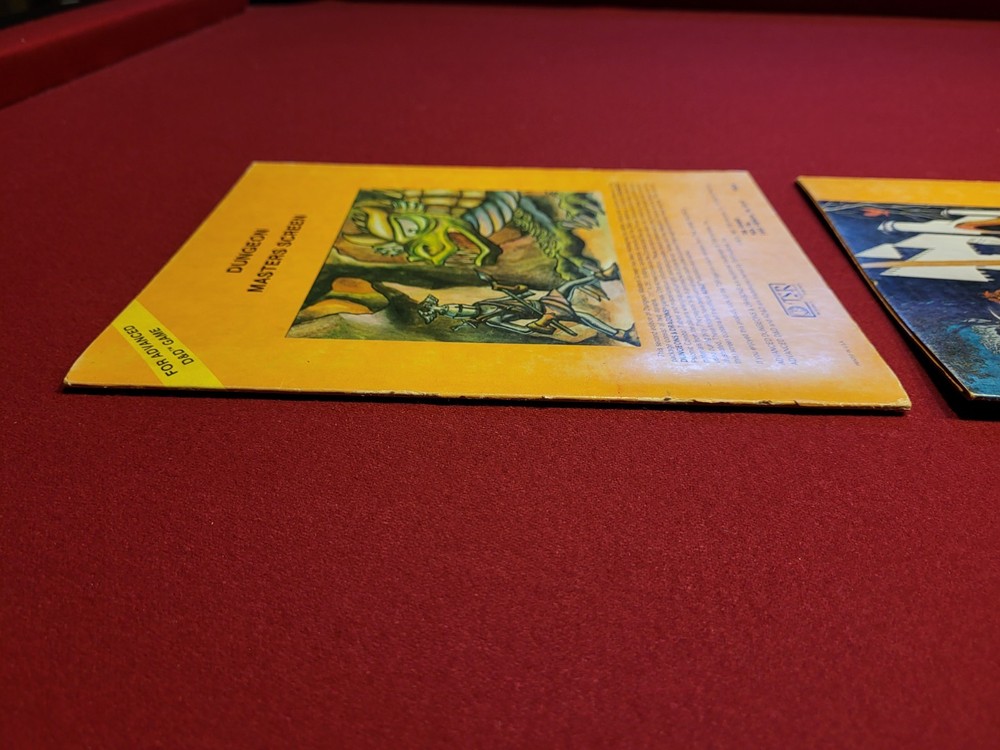 Dungeon Masters Screen Tri-fold Advanced Dungeons & Dragons - 1981 TSR 9024
