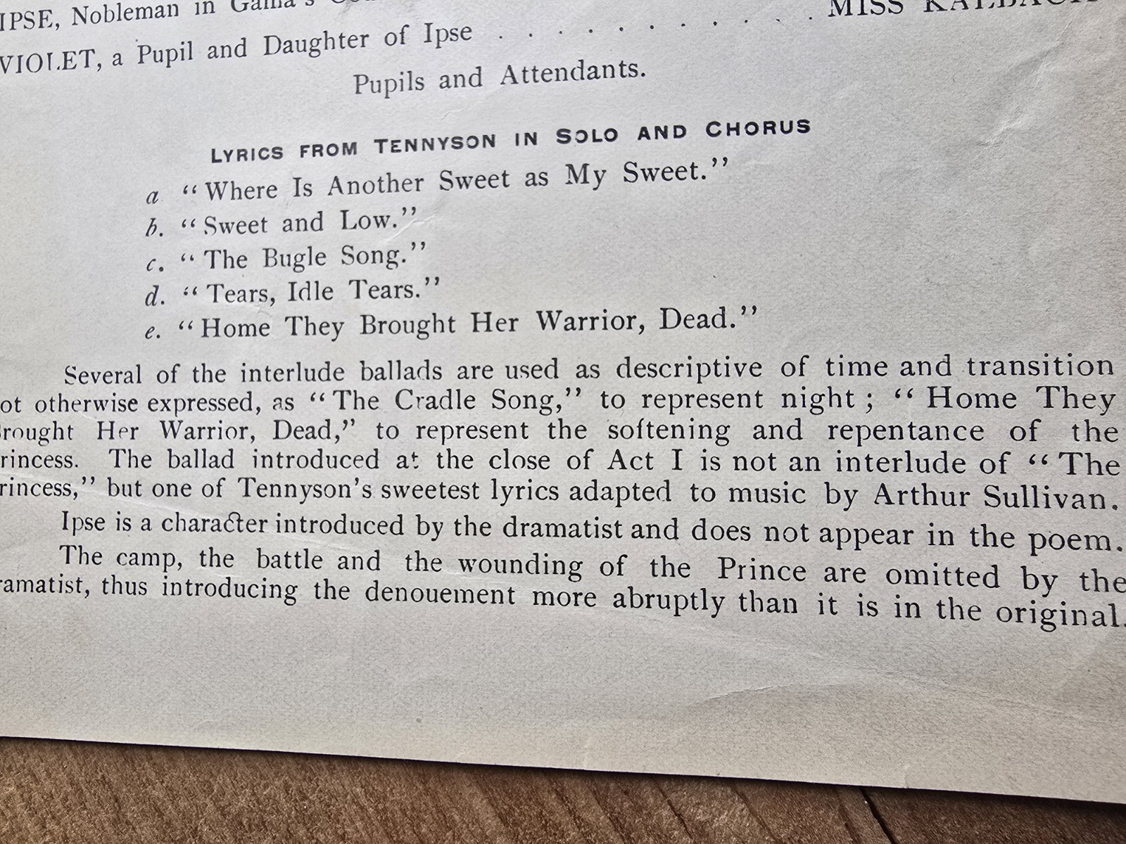 3 antique flyer Playbill 1895 1896 Myerstown PA Good Will Hall Lebanon Tennyson