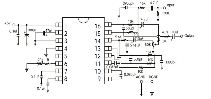 PT2399 Digital Delay Echo Audio Processor SMD Student Practice circuit Module