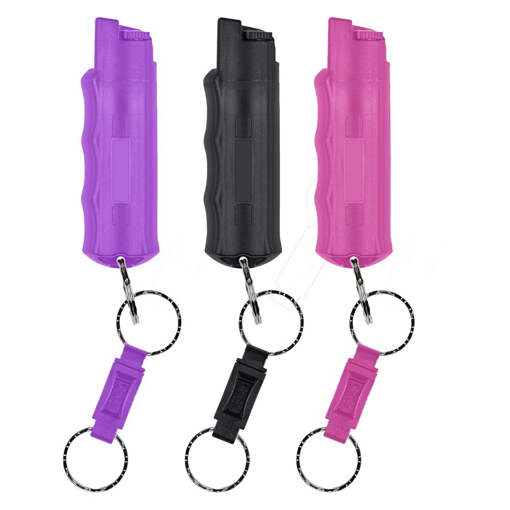 Advanced Pepper Spray Keychain with Quick Release – 3-in-1 Pepper Spray