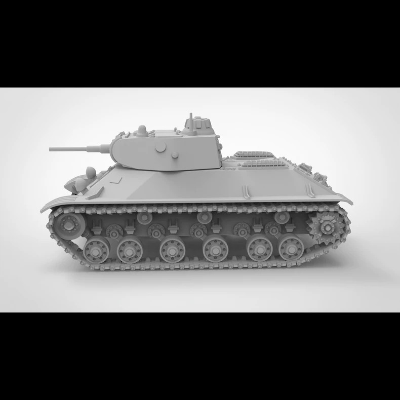 3D Printed 1/72/87 Soviet T-50 Light Tank Unpainted Model Kit