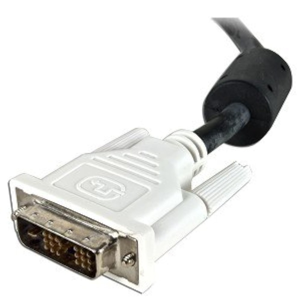 5' DVI To DVI Single Link Video Cable Silver Conversion Very Good