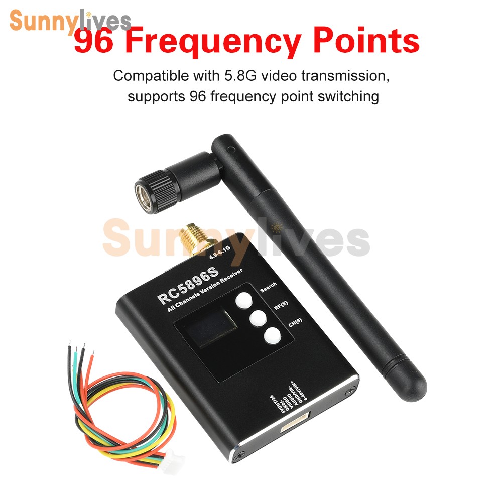 RC5896S Video Receiver Compatible 5.8G Image Transmission Receiver Transmitter