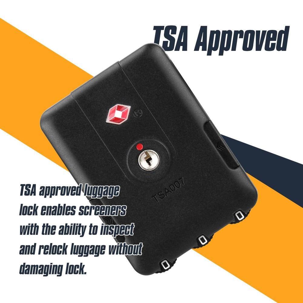 Luggage Lock TSA007 TSA Compatible Security Lock 2 Pack Model C